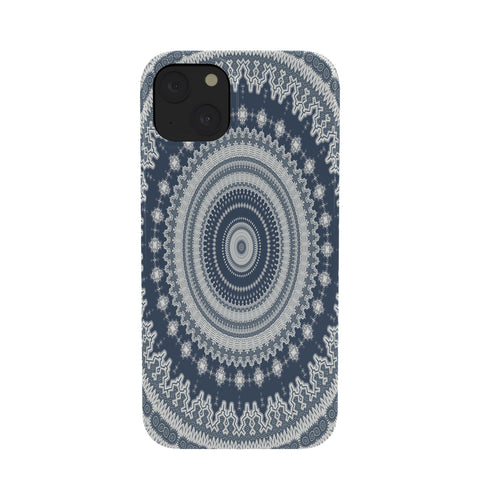 Sheila Wenzel-Ganny Navy Grey Mandala Phone Case