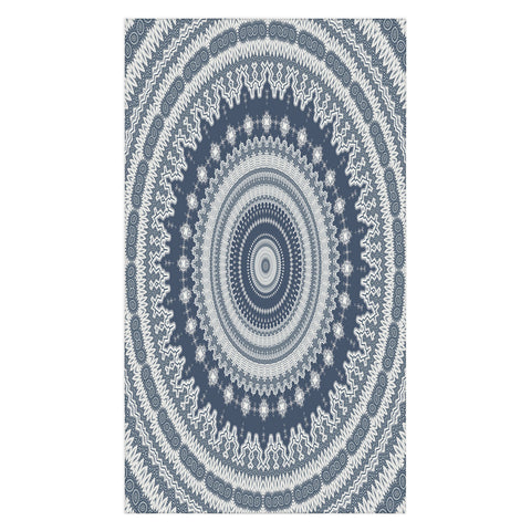 Sheila Wenzel-Ganny Navy Grey Mandala Tablecloth