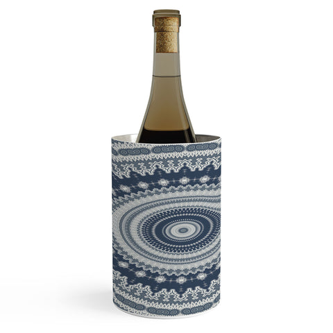 Sheila Wenzel-Ganny Navy Grey Mandala Wine Chiller