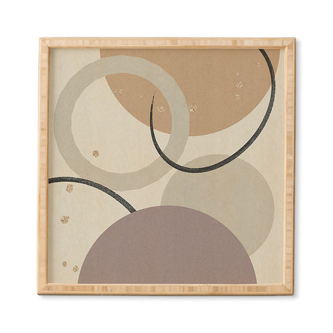 Sheila Wenzel-Ganny Neutral Color Abstract Framed Wall Art