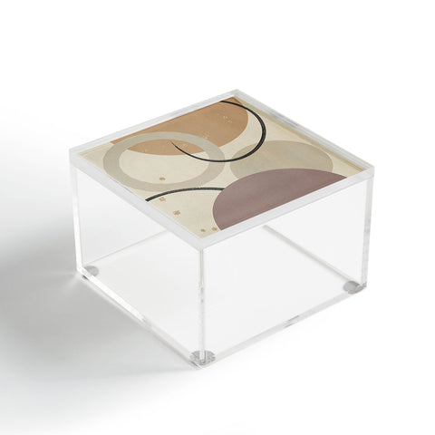 Sheila Wenzel-Ganny Neutral Color Abstract Acrylic Box