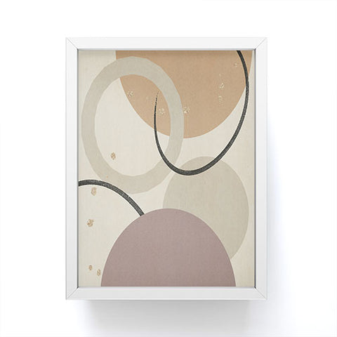 Sheila Wenzel-Ganny Neutral Color Abstract Framed Mini Art Print