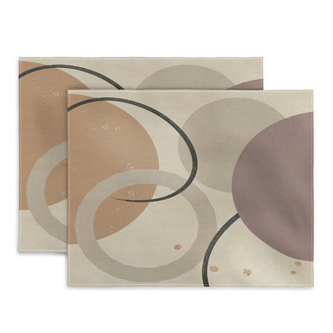 Sheila Wenzel-Ganny Neutral Color Abstract Placemat
