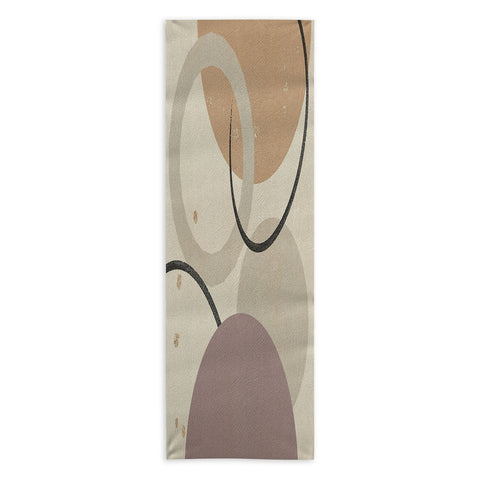 Sheila Wenzel-Ganny Neutral Color Abstract Yoga Towel