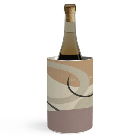 Sheila Wenzel-Ganny Neutral Color Abstract Wine Chiller