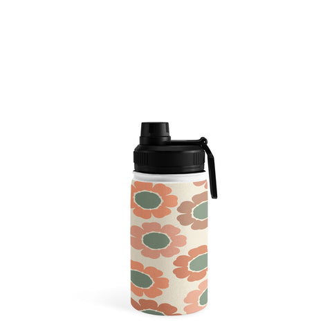 Sheila Wenzel-Ganny Neutral Modern Pink Floral Water Bottle