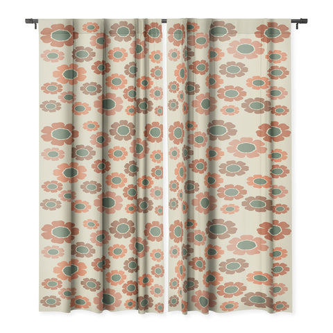 Sheila Wenzel-Ganny Neutral Modern Pink Floral Blackout Non Repeat