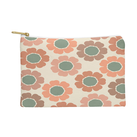 Sheila Wenzel-Ganny Neutral Modern Pink Floral Pouch
