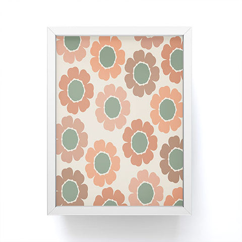 Sheila Wenzel-Ganny Neutral Modern Pink Floral Framed Mini Art Print