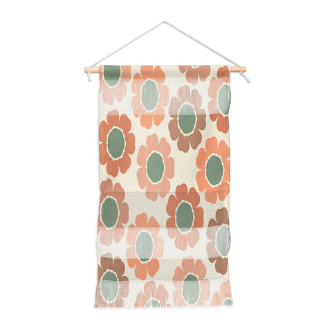 Sheila Wenzel-Ganny Neutral Modern Pink Floral Wall Hanging Portrait