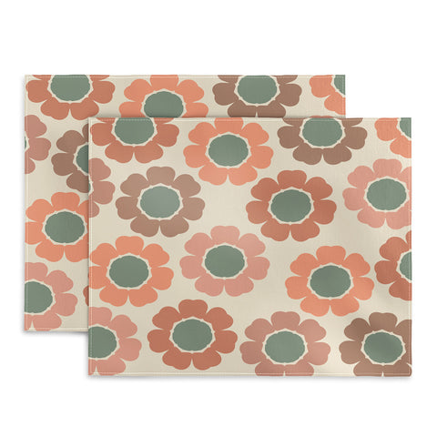Sheila Wenzel-Ganny Neutral Modern Pink Floral Placemat