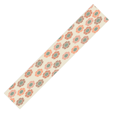 Sheila Wenzel-Ganny Neutral Modern Pink Floral Table Runner