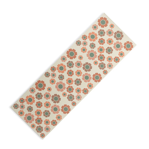 Sheila Wenzel-Ganny Neutral Modern Pink Floral Yoga Mat