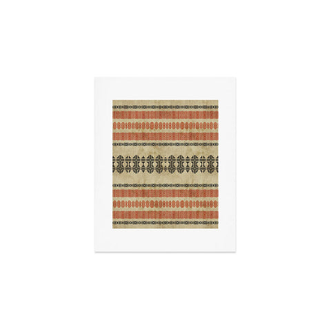 Sheila Wenzel-Ganny Orange Linen Tribal Art Print