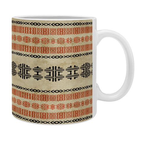 Sheila Wenzel-Ganny Orange Linen Tribal Coffee Mug