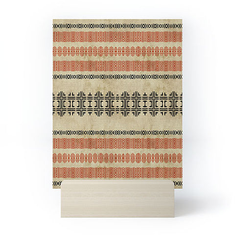 Sheila Wenzel-Ganny Orange Linen Tribal Mini Art Print