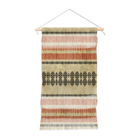 Sheila Wenzel-Ganny Orange Linen Tribal Wall Hanging Portrait