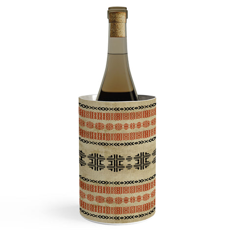 Sheila Wenzel-Ganny Orange Linen Tribal Wine Chiller
