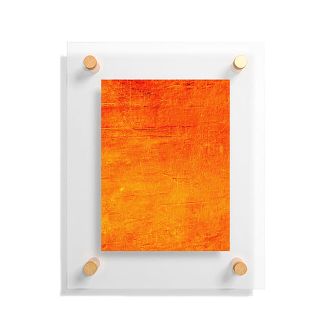 Sheila Wenzel-Ganny Orange Sunset Textured Acrylic Floating Acrylic Print
