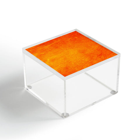 Sheila Wenzel-Ganny Orange Sunset Textured Acrylic Acrylic Box