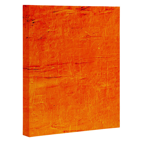 Sheila Wenzel-Ganny Orange Sunset Textured Acrylic Art Canvas