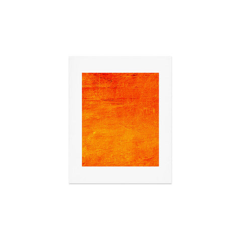 Sheila Wenzel-Ganny Orange Sunset Textured Acrylic Art Print
