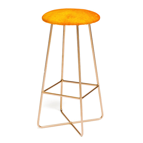 Sheila Wenzel-Ganny Orange Sunset Textured Acrylic Bar Stool