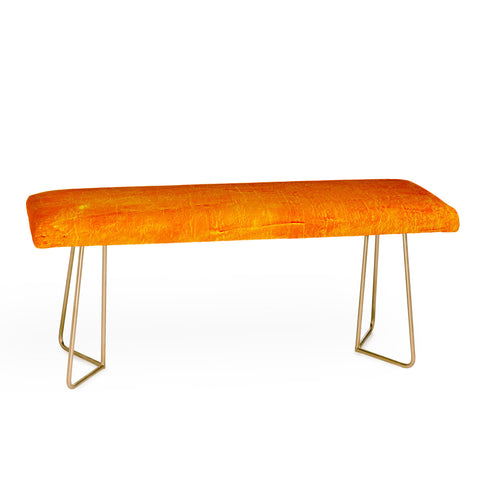 Sheila Wenzel-Ganny Orange Sunset Textured Acrylic Bench
