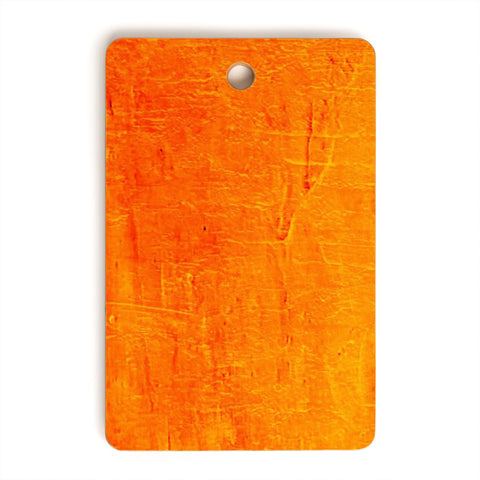 Sheila Wenzel-Ganny Orange Sunset Textured Acrylic Cutting Board Rectangle