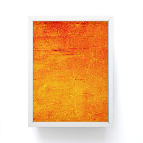 Sheila Wenzel-Ganny Orange Sunset Textured Acrylic Framed Mini Art Print