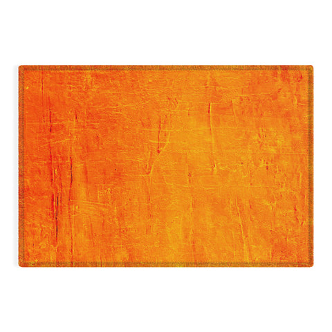 Sheila Wenzel-Ganny Orange Sunset Textured Acrylic Outdoor Rug