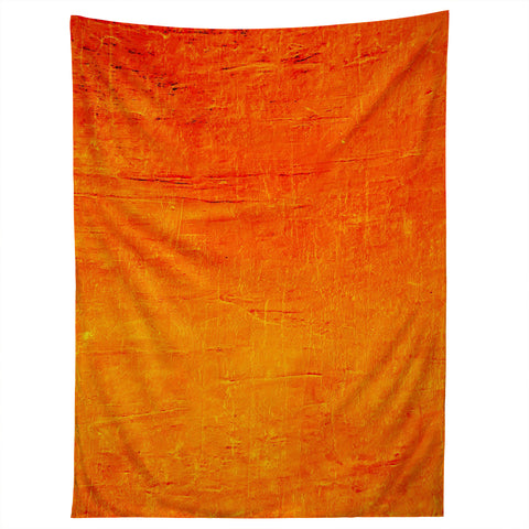 Sheila Wenzel-Ganny Orange Sunset Textured Acrylic Tapestry