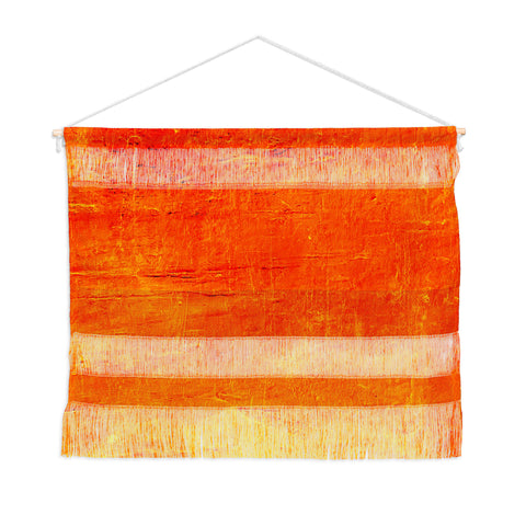 Sheila Wenzel-Ganny Orange Sunset Textured Acrylic Wall Hanging Landscape