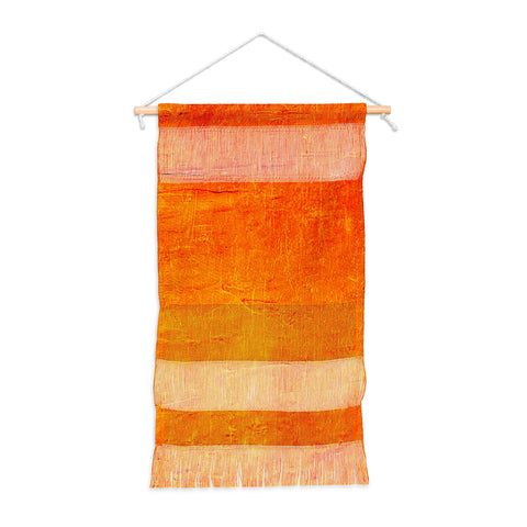 Sheila Wenzel-Ganny Orange Sunset Textured Acrylic Wall Hanging Portrait