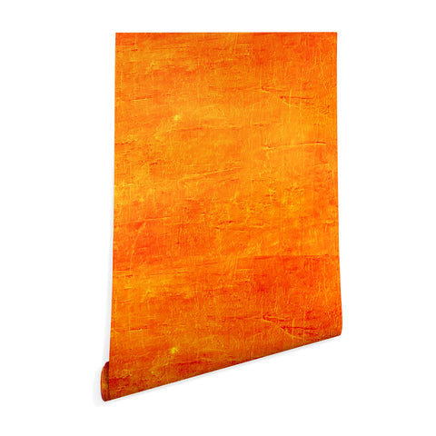 Sheila Wenzel-Ganny Orange Sunset Textured Acrylic Wallpaper