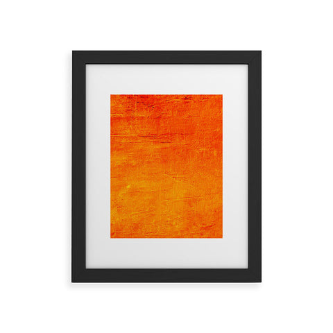 Sheila Wenzel-Ganny Orange Sunset Textured Acrylic Framed Art Print