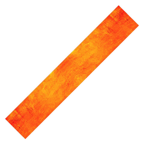 Sheila Wenzel-Ganny Orange Sunset Textured Acrylic Table Runner