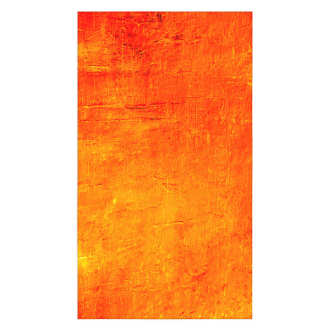 Sheila Wenzel-Ganny Orange Sunset Textured Acrylic Tablecloth
