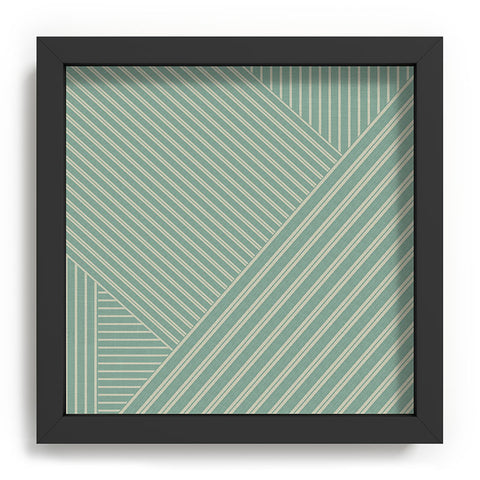 Sheila Wenzel-Ganny Overlap Linen Stripes Recessed Framing Square