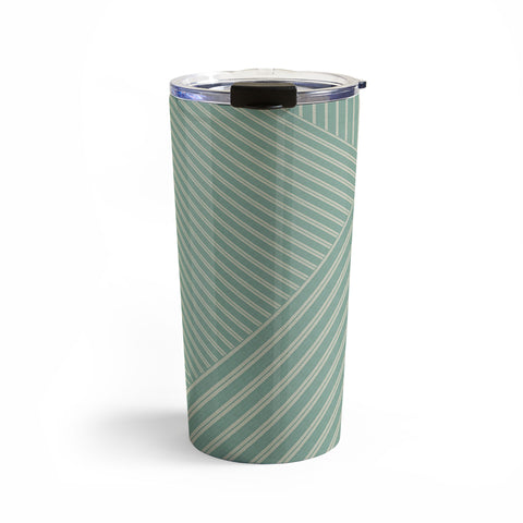 Sheila Wenzel-Ganny Overlap Linen Stripes Travel Mug