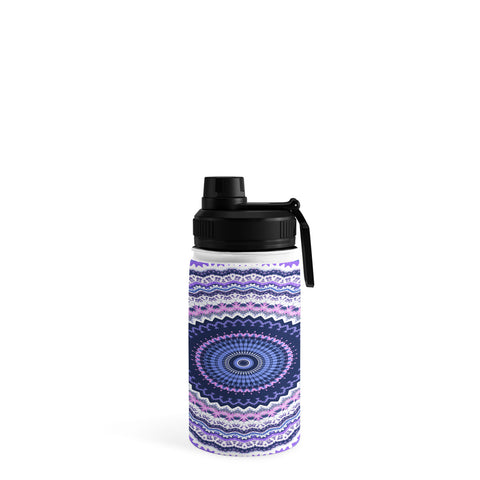 Sheila Wenzel-Ganny Pantone Purple Blue Mandala Water Bottle