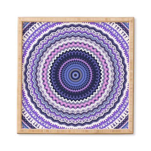 Sheila Wenzel-Ganny Pantone Purple Blue Mandala Framed Wall Art