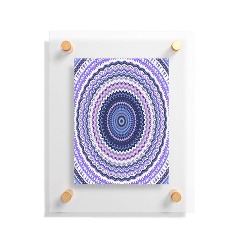 Sheila Wenzel-Ganny Pantone Purple Blue Mandala Floating Acrylic Print