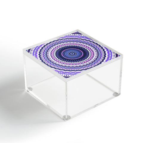 Sheila Wenzel-Ganny Pantone Purple Blue Mandala Acrylic Box