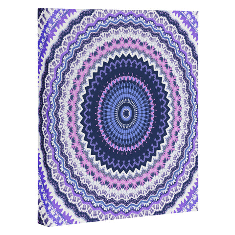 Sheila Wenzel-Ganny Pantone Purple Blue Mandala Art Canvas