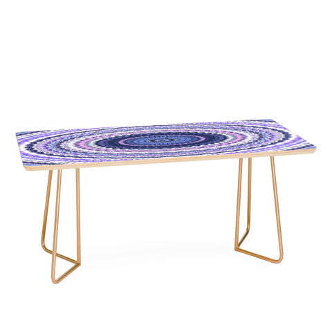 Sheila Wenzel-Ganny Pantone Purple Blue Mandala Coffee Table