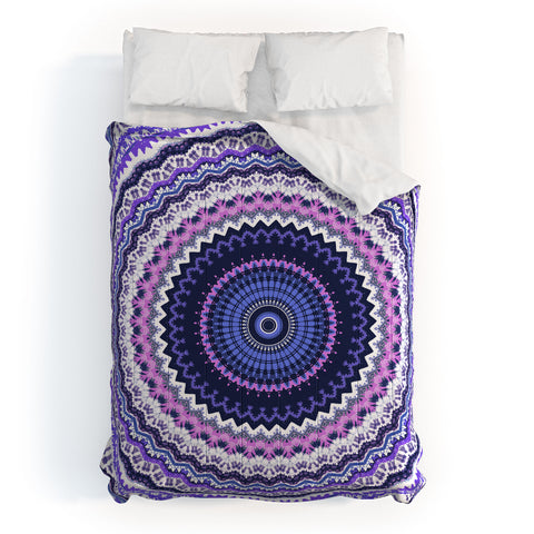 Sheila Wenzel-Ganny Pantone Purple Blue Mandala Comforter