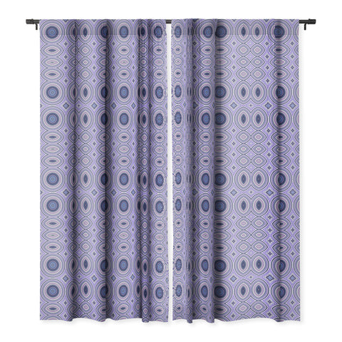 Sheila Wenzel-Ganny Pantone Purple Blue Mandala Blackout Window Curtain