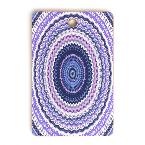 Sheila Wenzel-Ganny Pantone Purple Blue Mandala Cutting Board Rectangle