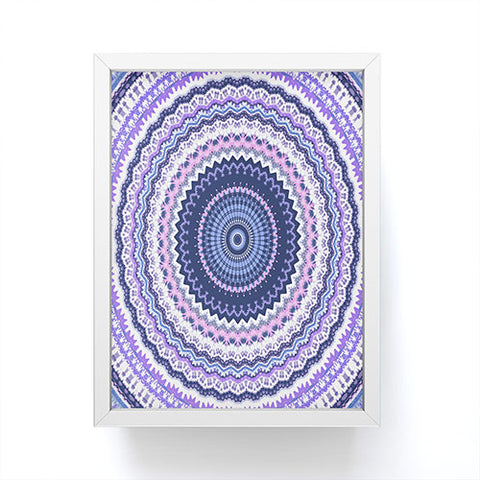 Sheila Wenzel-Ganny Pantone Purple Blue Mandala Framed Mini Art Print